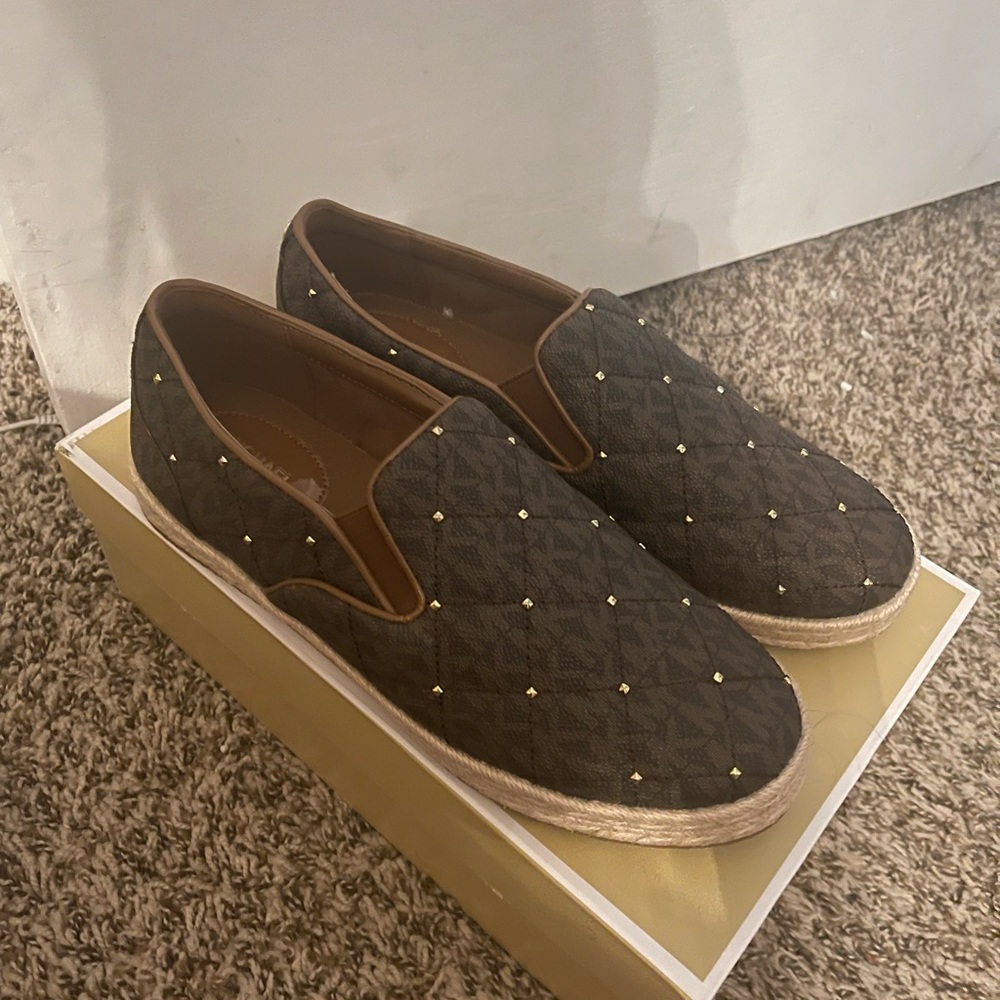 Michael Kors Libby Quilted Studded Slip On